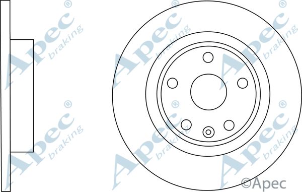 APEC BRAKING Jarrulevy DSK2756